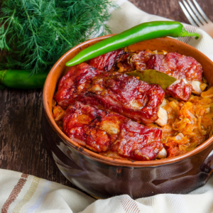 Varza Călită cu afumătură 300g