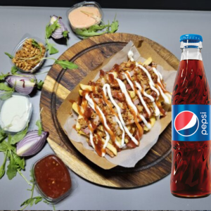 Combo Cartofi prajiti cu bacon +suc/bere