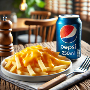 Combo Cartofi prajiti cu brânză cedar+pepsi/bere halba