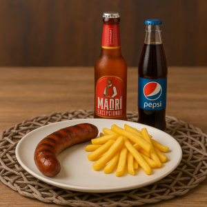 Combo Carnati taranesti +garnitura la alegere+pepsi/MADRI BERE 330ML