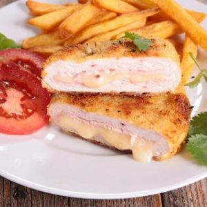 Gordon Blue cu Cartofi Prajit 400  Gr