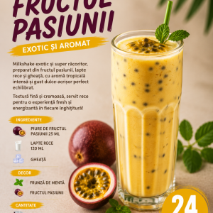 Milkshake Exotic și Aromat Fructul Pasiunii 250ML