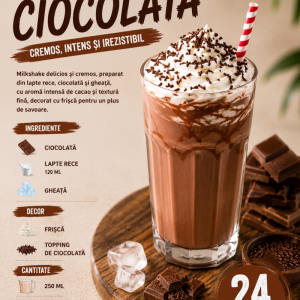 Milkshake de Ciocolată – 250 ml