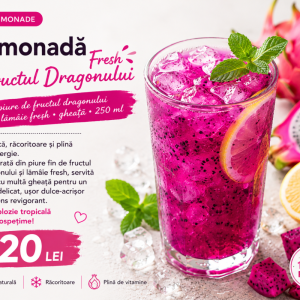 Limonadă Fresh Fructul Dragonului 250 ml