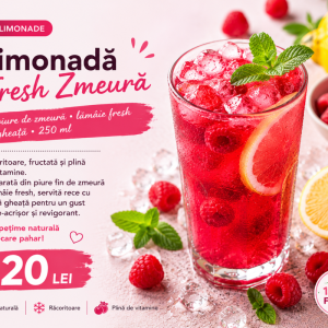 Limonadă Fresh Zmeură 250 ml