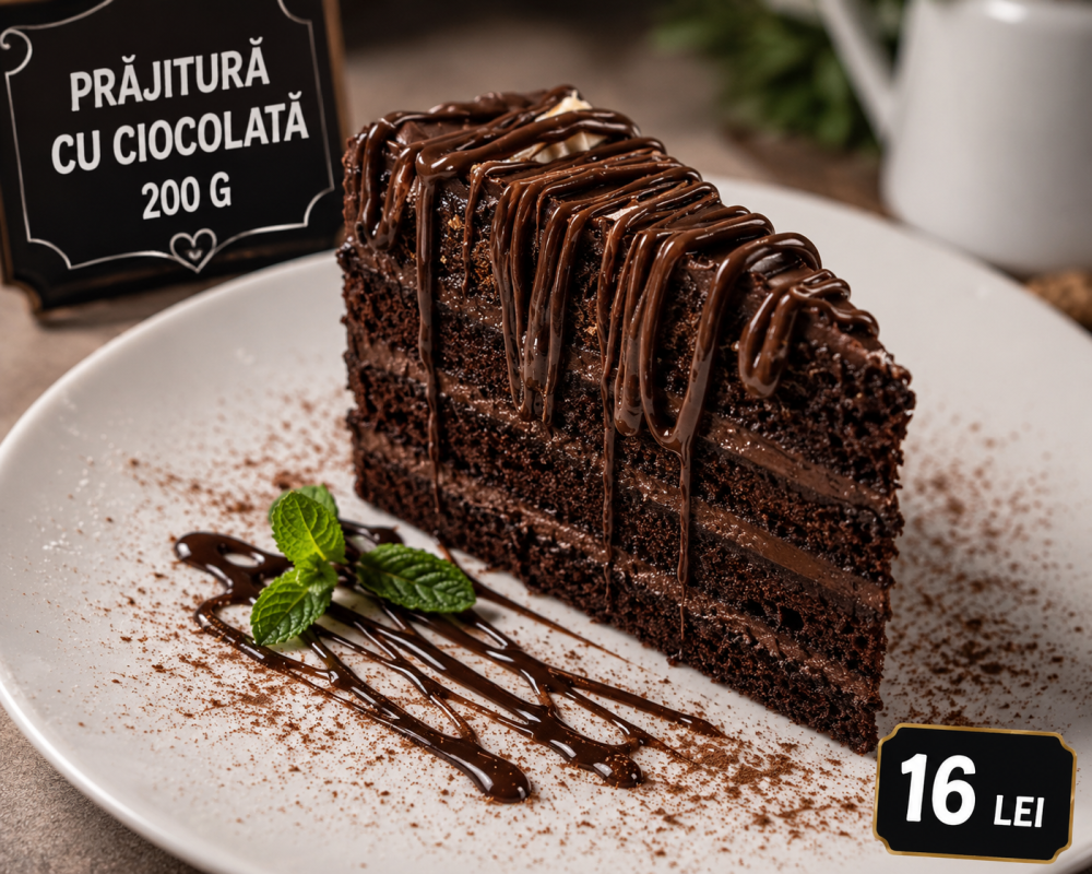 Felie Tort cu straturi de Ciocolata Drip 200g