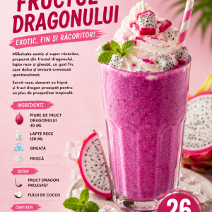 Milkshake Fructul Dragonului  250 ml